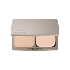 Mediplus Pressed Powder Refill with Puff Sponge 0.4 oz (11 g) (2-3 Months) | SPF26 PA++ Powder Sebum Adsorption