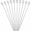 10 Pack Heavy Duty Metal Skewers| 35cm Reusable BBQ Appetizer