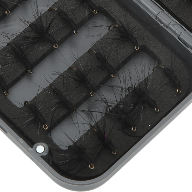 40PCS Fly Fishing Flies Kit Realistic Black Ant Hand Knitting