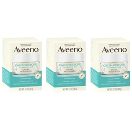 Aveeno Calm Restore Moisturizer fragrance Free Gel 1.7oz (3 Pack)