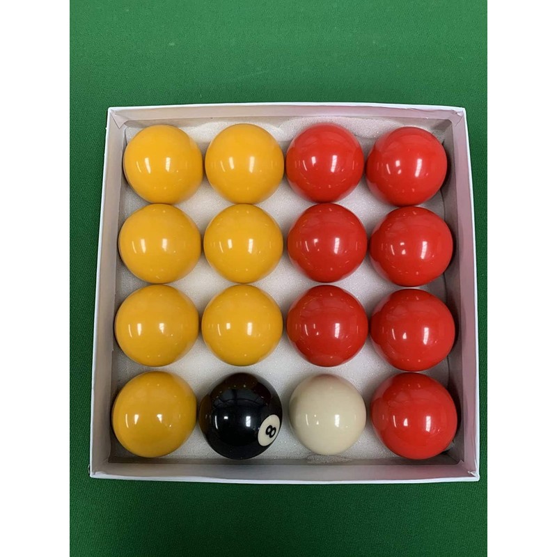 TGA Sports Billiard Balls Pool Ball Set (2-1/4 Inch Red
