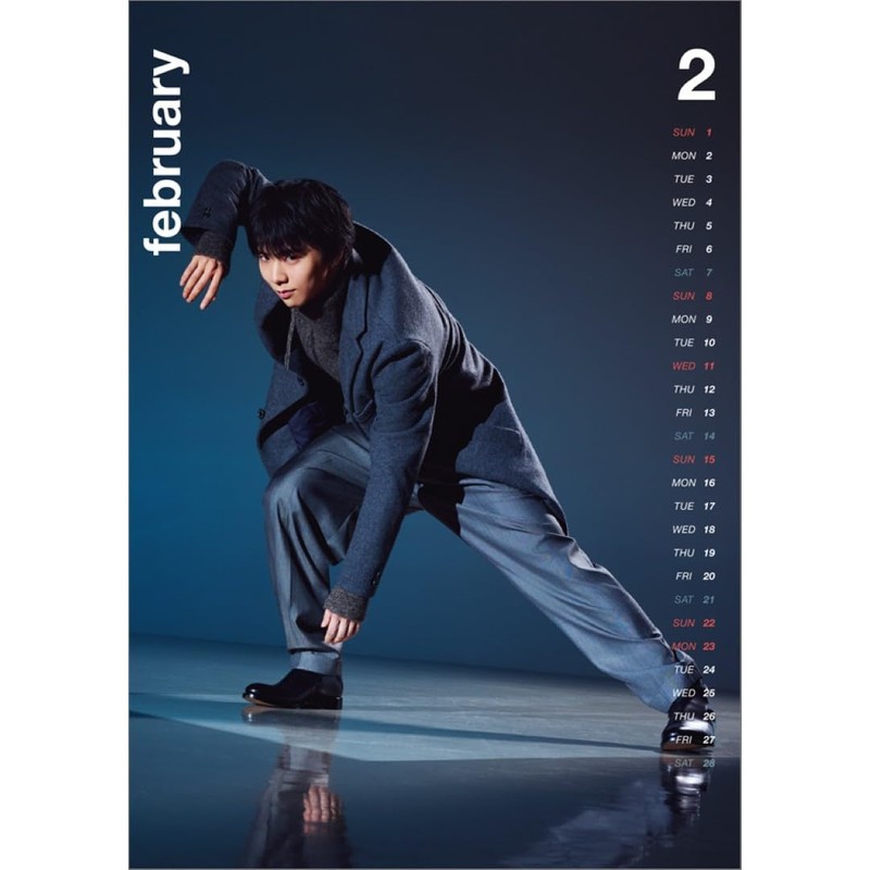Hagoromo CL26-0558A Tabletop Calendar, Yuzuru Hanyu, 2026