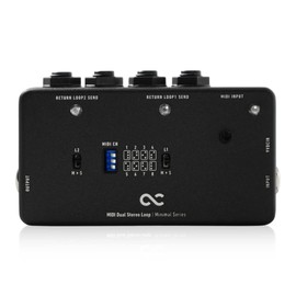 One Control Minimal Series MIDI Dual Stereo Loop / 2 Loop Switcher MIDI Control Stereo Loop One Control