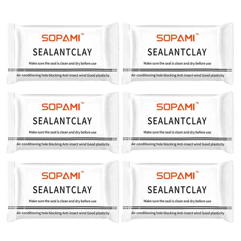 SOPAMI 10-Pack White Waterproof Sealant Putty - Quick Mending Mud