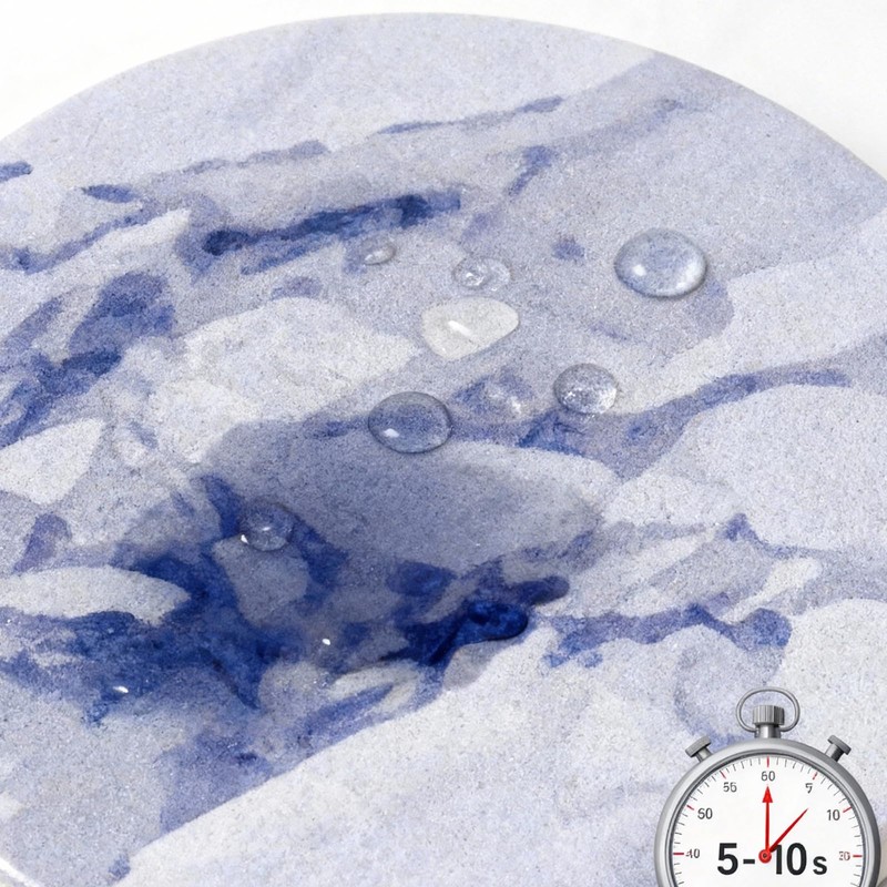 Absorbent Ceramic Coaster Sets of 6 with Holder, Marble Style
