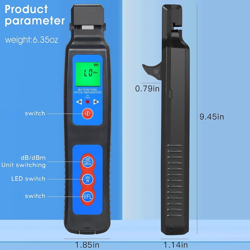 BAOSHLA 40A Fiber Optic identifier OFI 3-in-1 Function 800-1700 with