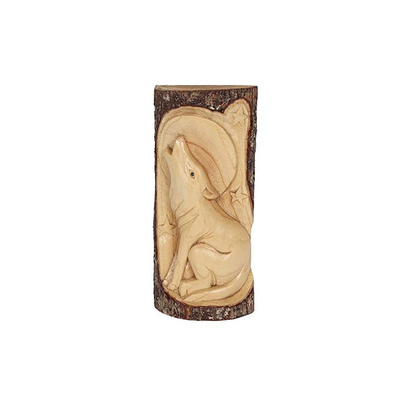 Something Different TM_03938 Wood Carving Decor | Wolf | 30cm
