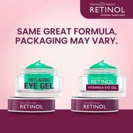 LIVAURA Retinol Vitamin A Eye Gel – Anti-Wrinkle Treatment Minimizes Signs of Aging, Dark Circles Around Eyes – Extra Boost of Retinol From Micro-Beads Restores Tone & Elasticity to Eye Area