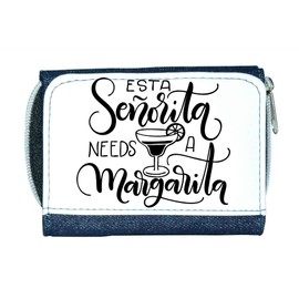 Esta Senorita Needs A Margarita Cocktail Statement Stylish Ladies Purse
