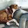Loved Rescued Dog Little Dog Laughed Greeting Card Blank Inside