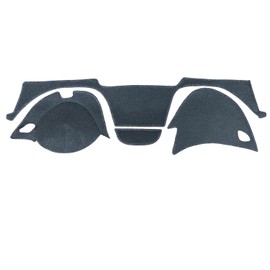 CRP Carpet Dash Cover Compatible with Chevy Impala 2014-2020 with Collision Warning (Grey)