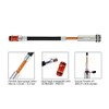 UNICHE Tech High Pressure Mini Bicycle Pump with Gauge (Silver,
