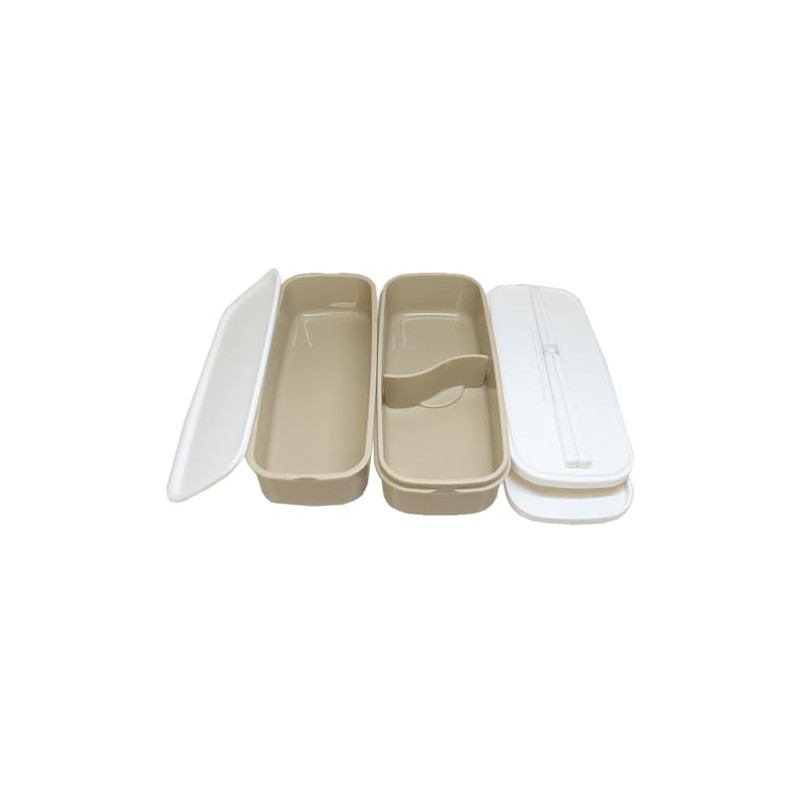 Bread Dribble Slim 2-Tier Lunch Box