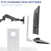 VIVO Computer Keyboard and Mouse Platform Tray VESA Mount Attachment