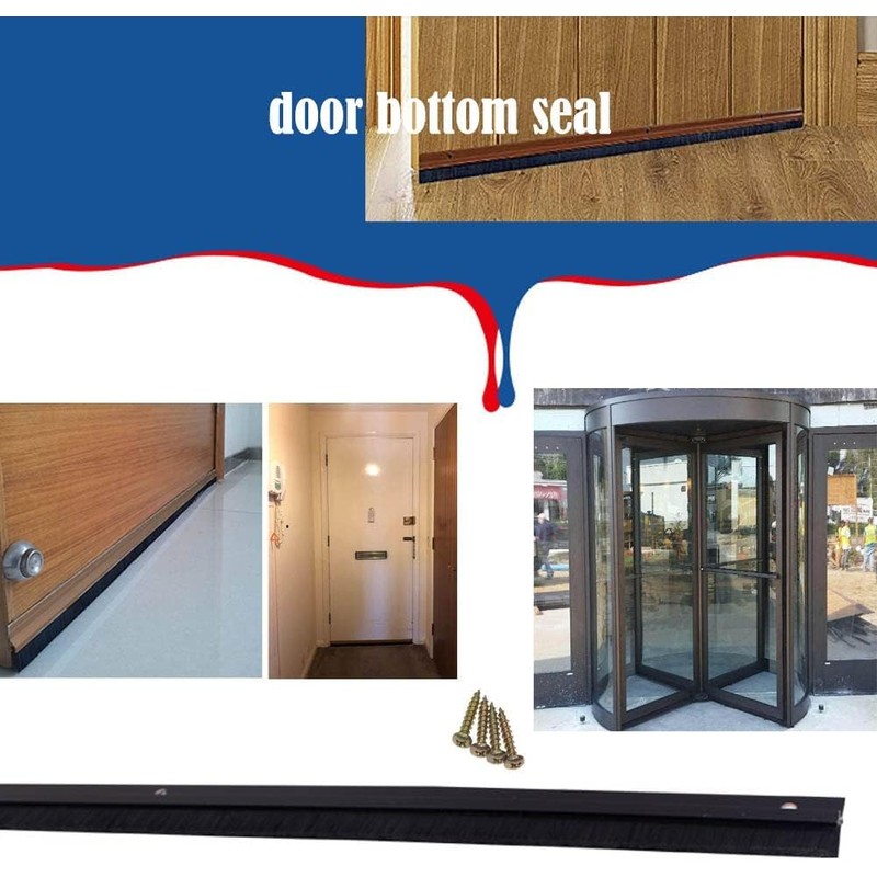YXQ 2Pcs Door Brush Bottom Sweep (2.5" Width X 36.5"