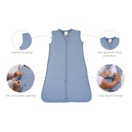 Little Peaches 4Pc Comfy Cozy Set - 2 Sleep Sack & 2 Footed Pajamas, Super Soft Baby Boy Clothes 0-3 Months, Wearable Blanket for Babies, Cozy Baby Sleeper 0-3 Months, Sleepwear Set - Celestial Wonder