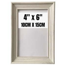 4x6 White Photo Frame - Lightweight & Shatter-Resistant Styrene Frame, 100% Recycled Materials, Portrait & Wall Mount, Ideal for Family Photos, Kids Artwork, and Home Decor - 6x4 Picture Frame