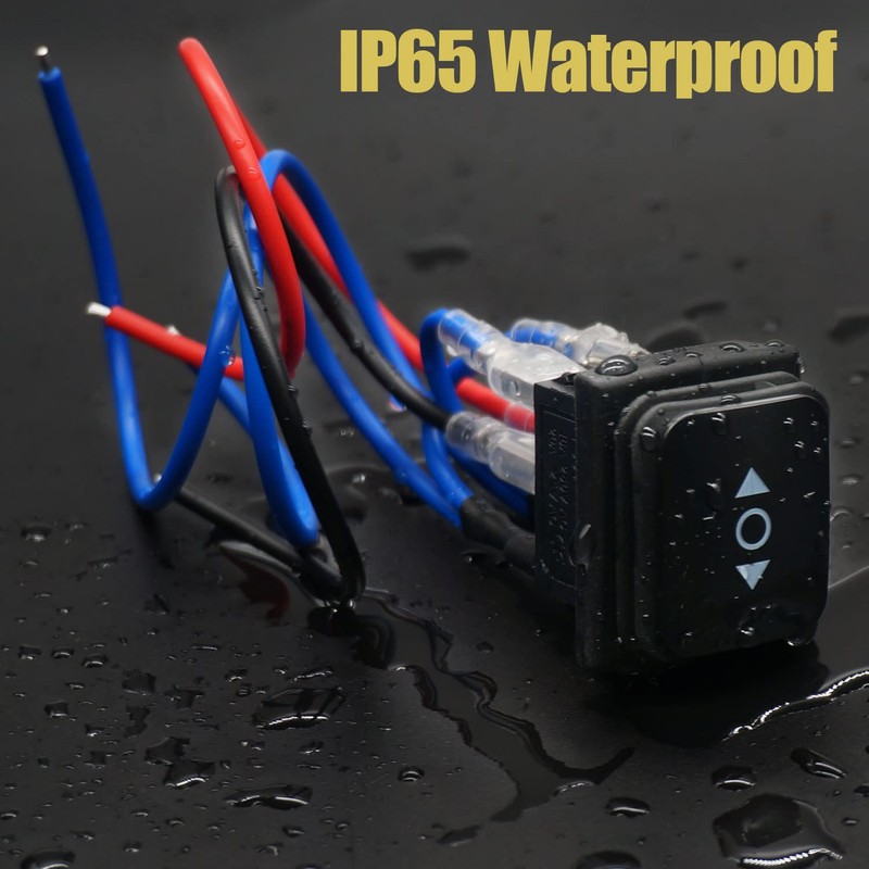 Taiss/Waterproof Momentary Polarity Reverse Switch DC 12V 10A Motor Control