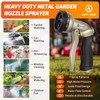 AUTOMAN Garden Hose Nozzle-7 Patterns Sprayer-2 Pack, Metal High Pressure