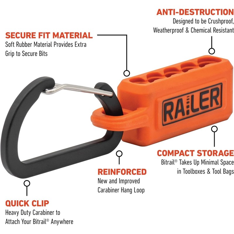 Railer 6 Inch Screwdriver Bit Set - Premium S2 Steel