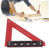 Carpenter Square Precise Aluminum Alloy Multifunctional Woodworking Scribe Ruler Square
