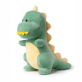 Adorlynetty Big Dinosaur Plush Toy, 15.7" Dinosaur Stuffed Animal, Cute T-Rex Plush, Green