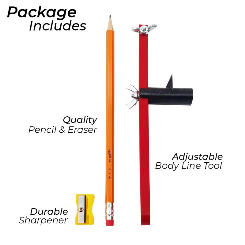 WMBR01 Wheel Arch and Swage Body Marking Tool Set, Quarter