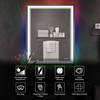 Homedex 32”x 40” RGB LED Bathroom Vanity Mirror for Wall,