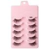 5 Pairs 3DShort Mink Eyelashes Super Dense Stage Makeup Natural