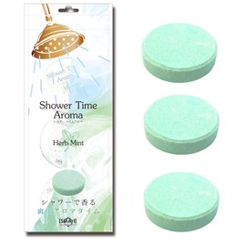 Advance STA-01 Invigorating Shower Time Aroma Herb Mint, Diameter Approx. 2.2 inches (55 mm), Pack of 3