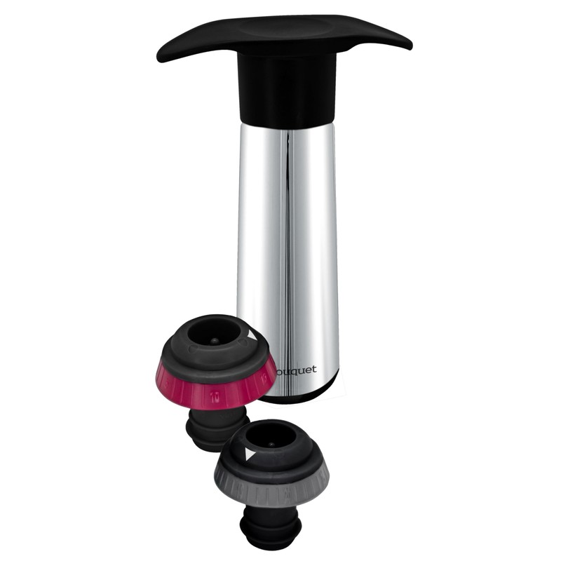 Manual Metal Vacuum Pump with Acoustic Indicator + 2 Stoppers