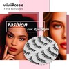 viiviiRose'e Faux Eyelashes, Black Superfine Cotton Band, Soft Fox Eye