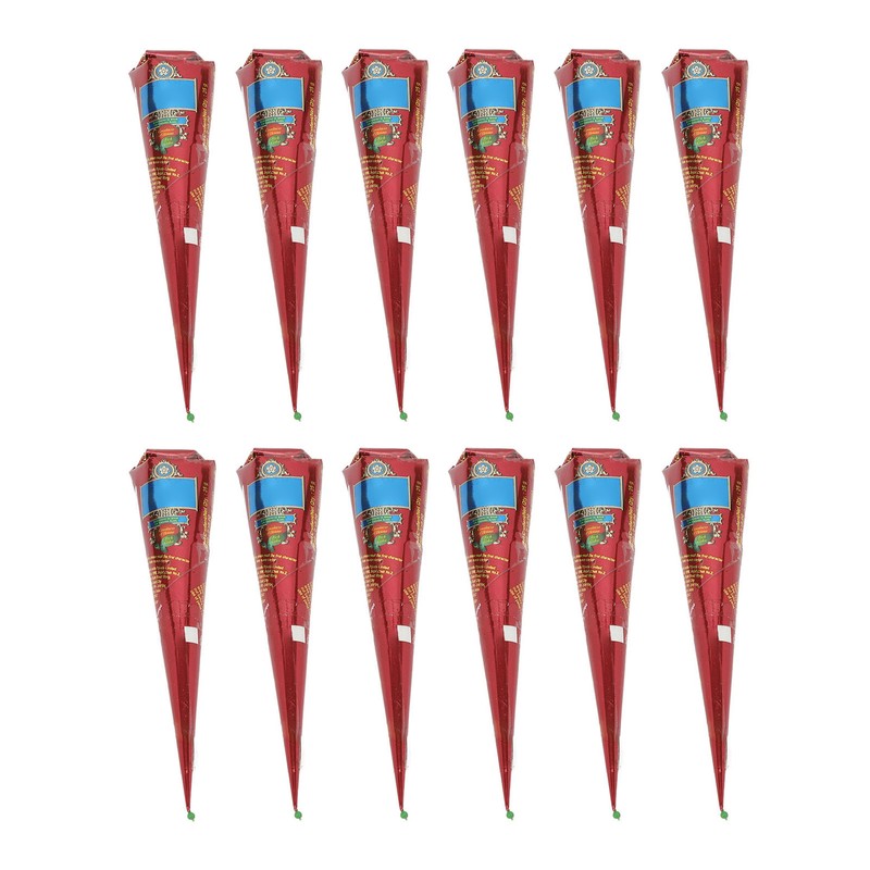 12PCS Temporary Tattoo Paste Waterproof Semi Permanent Tattoo Paste Cones