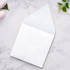 50 PCS/Pack Square Envelopes, Euro Flap White Envelopes