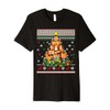 Squirrel Funny Ugly Christmas Tree Candy Cane Snowflakes Premium T-Shirt