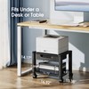 HUANUO Printer Stand with Cable Management and Storage Drawer, Printer
