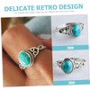 TEHAUX Pcs Elegant Ring for Women Western Jewelry Vintage Style