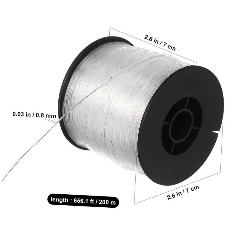 OHPHCALL 1set Nylon Fishing Line Braided Fish Wire for Crafts