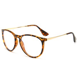 Jcerki Myopia glasses -1.00 nearsighted Distance glasses Leopard Frame Unisex Spectacles