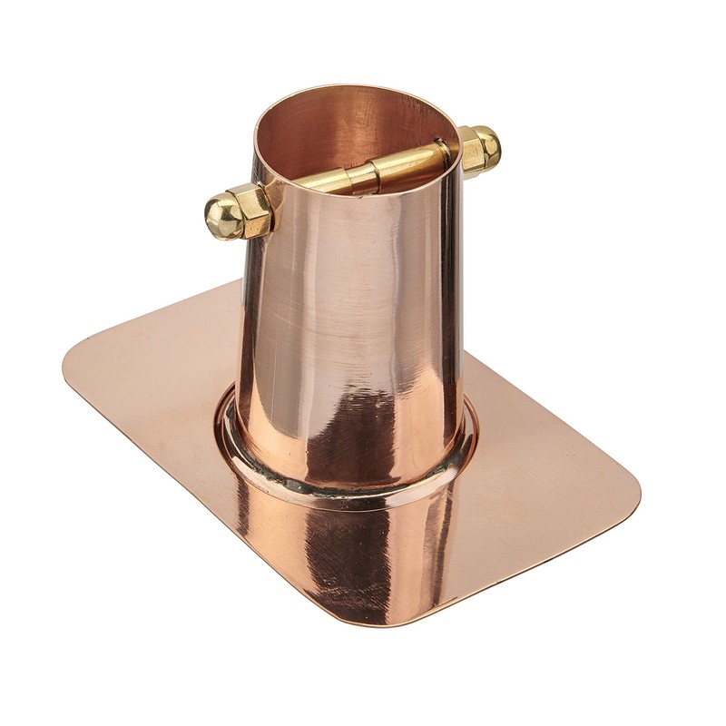 Good Directions 495P Pure Copper Gutter Clip Funnel Rain Chain
