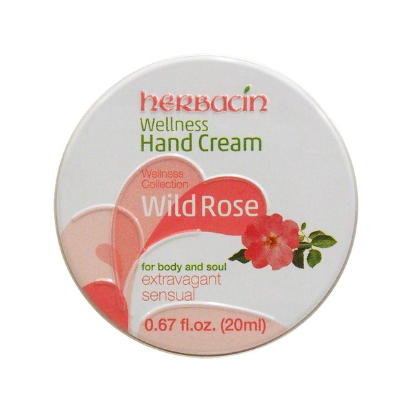 Herbasin Hand Cream Rose Can, 0.7 fl oz (20 ml),