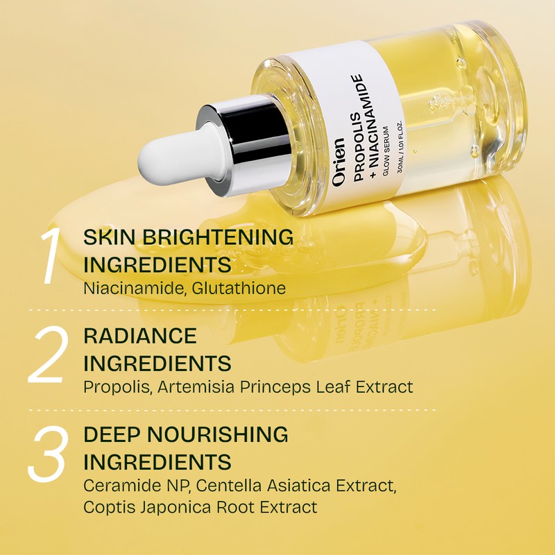 orien Propolis Niacinamide Glow Serum 30ml - orien Propolis Niacinamide