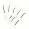Eyebrow guide frame shape stamp template pencil stick design kit