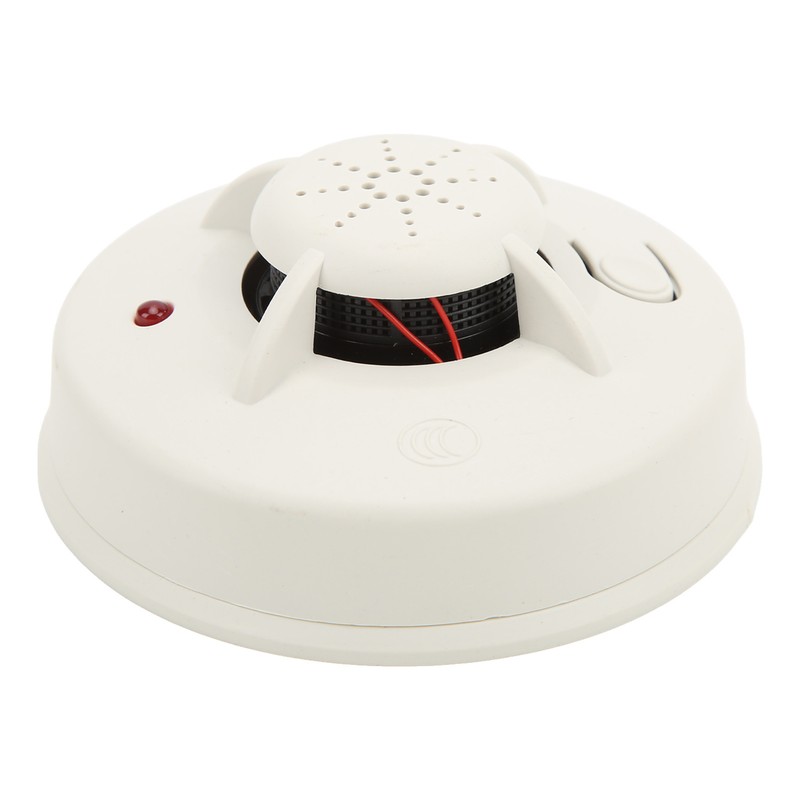 Smoke Alarm Battery Operated LED Indicator Quick Response Dustproof 360°