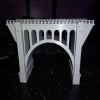 Spencer-3D HO Scale One Arch Viaduct Short bridge 5 Sections