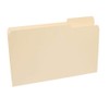 Staples 606814 Manila File Folders W/Reinforced Tabs 3 Tab Legal