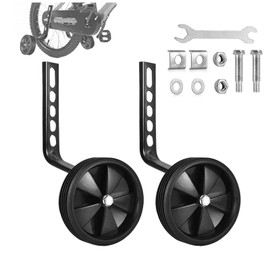 Stabilisers for Childs Bike, 2 Pack Training Wheels for Kids Bike Stabilisers for Kids Bike 12 14 16 18 20 Inch Single Speed Bike, Kids Stabilisers for Bikes, Heavy Duty Kids Bicycle Stabilisers