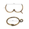 KaiYi 20pcs Shower Curtain Rings Sliding Ring Opening Design 38mm