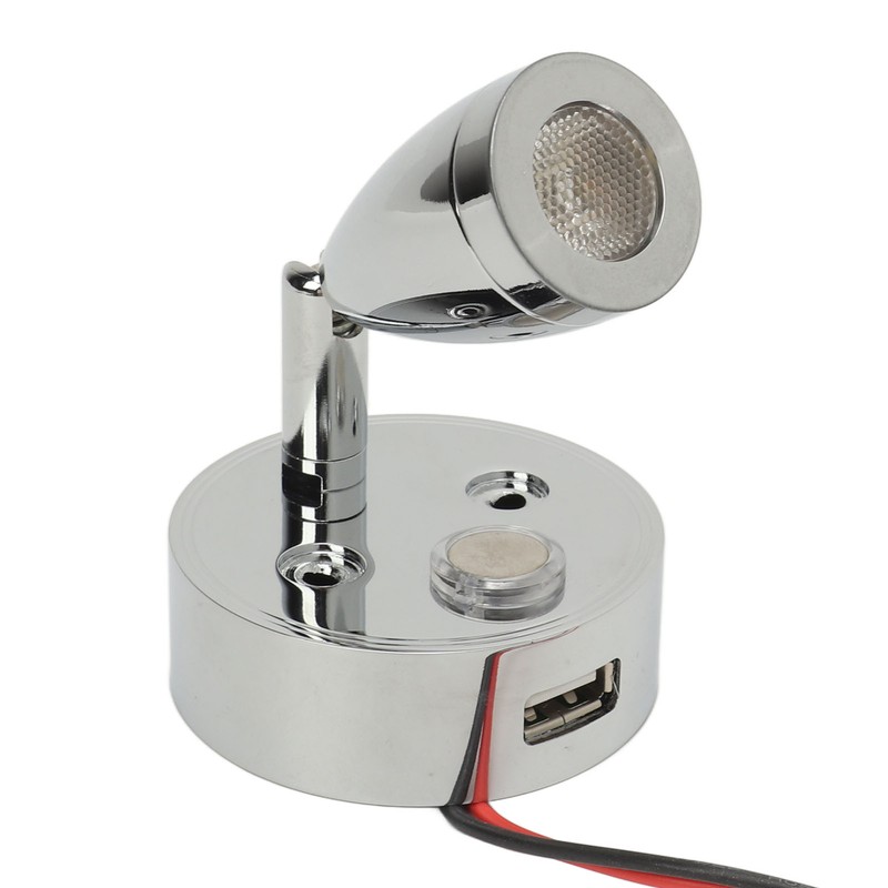 DC 10‑30V RV Reading Lamp Touch Control Adjustable Brightness Interior