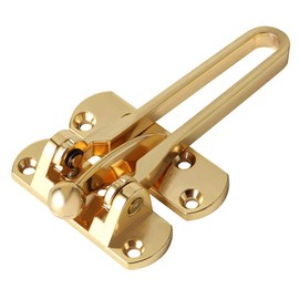 SAYAYO Door Chain Lock for Front Door, Gold Swing Bar Door Guard Lock Security Latch for Home Hotel Apartment Houseroom Prevent Forceful Entry